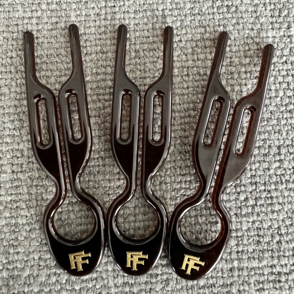 Fiona Franchimon Nº 1 HAIRPIN | Brown (Set of 3)